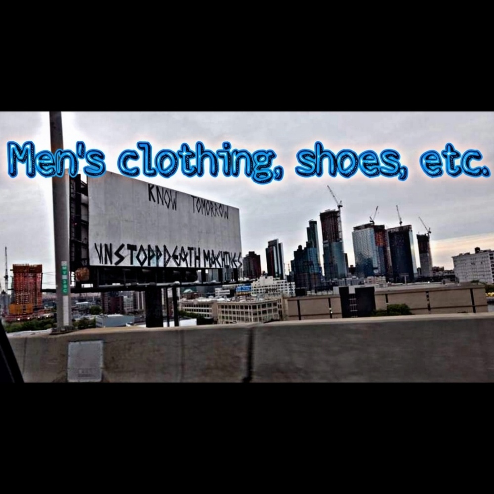 Mens clothing, shoes etc.